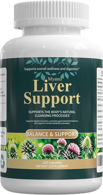 Liver Support with Milk Thistle, 30-Day Supply, Artichoke & Turmeric