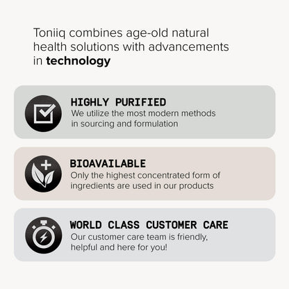 Toniiq 1300mg NAC - 4 Month Supply - Min. 98%+ Tested Purity - Ultra High Strength Bioavailable NAC Cysteine Supplement - 240 Vegetarian N Acetyl Cysteine
