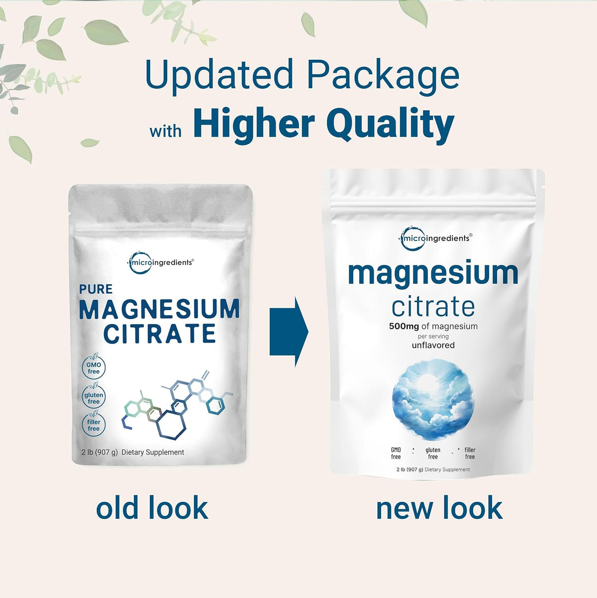 Magnesium Citrate Powder, 2lbs | Unflavored Magnesium Supplement | Relaxation and Nutrient Utilization | Easily Absorbed Formula | Non-GMO, Vegan, Gluten Free
