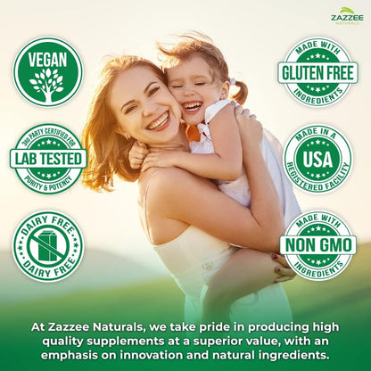 Zazzee USDA Organic Vitex 4:1 Extract, 120 Vegan Capsules, 4 Month Supply, Chaste Berry, Hormonal Balance & Cycle Support for Women, Certified Kosher, Vitex Agnus-Castus, Non-GMO, Made in the USA