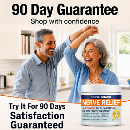 Neuropathy Cream – XL 8 oz – Maximum Strength Nerve Relief Cream for Feet Hands Legs Toes & Back – Fast Acting Relief with Menthol, Magnesium, ALA, Arnica –