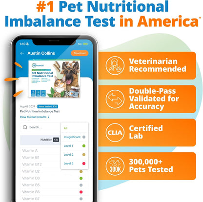 5Strands Pet Nutritional Imbalance Test, Health Assessment for Dogs & Cats