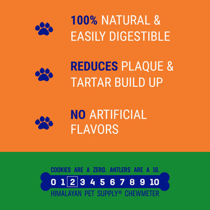 Himalayan Dog Chew Churro, Soft Yak Cheese Treat, Peanut Butter, 4 Sticks | 100% Natural, Soft Density Dental Support, Gluten Free, Healthy Safe Dog Treats for All Breeds and Ages, Lactose & Grain Free