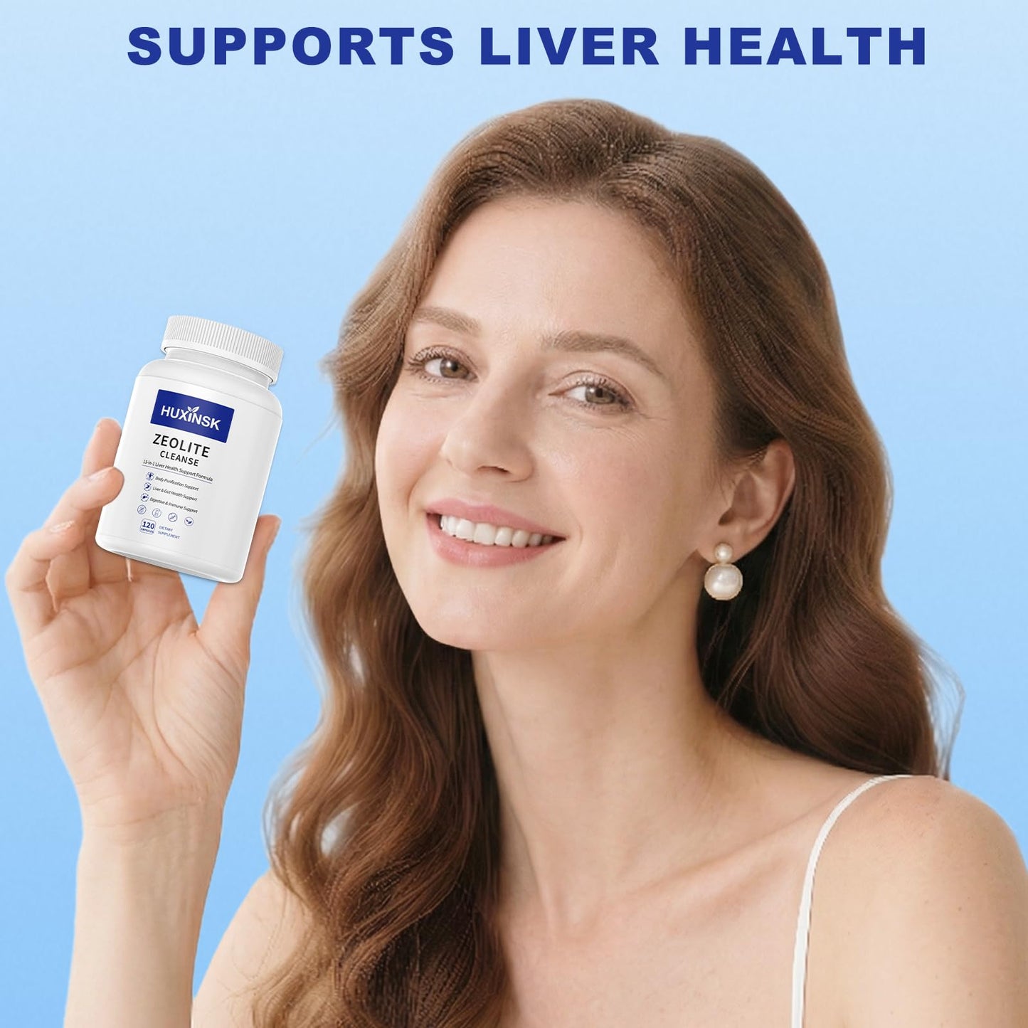 Zeolite Detox Supplement, Liver Cleanse Detox & Repair, Supports Gut Health, Maximum Absorption, NAC, Glutathione, Milk Thistle, Cilantro, Chlorella,