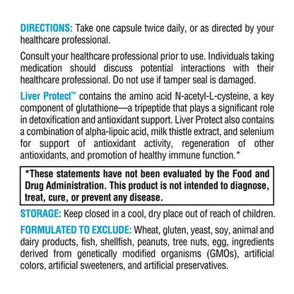 XYMOGEN Liver Protect - Liver Health & Antioxidant Support Supplement* - Milk Thistle, Alpha-Lipoic Acid, NAC & Selenium
