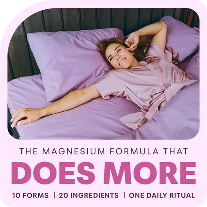 Micro Ingredients Magnesium Complex for Women, 240 Veggie Capsules | 20-in-1 with Glycinate, Citrate & More + D3, K2, Methylated B Complex, Biotin, Inositol & Ashwagandha. Filler Free, Non-GMO.