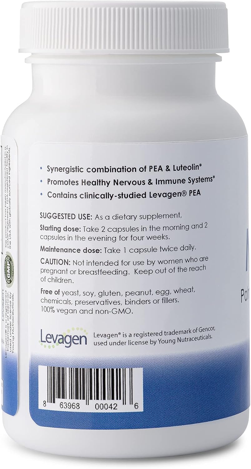 Mirica® - Pea (Palmitoylethanolamide) and Luteolin - Comfort Support - Supports Healthy Immune and Nervous Systems - 120 Capsules