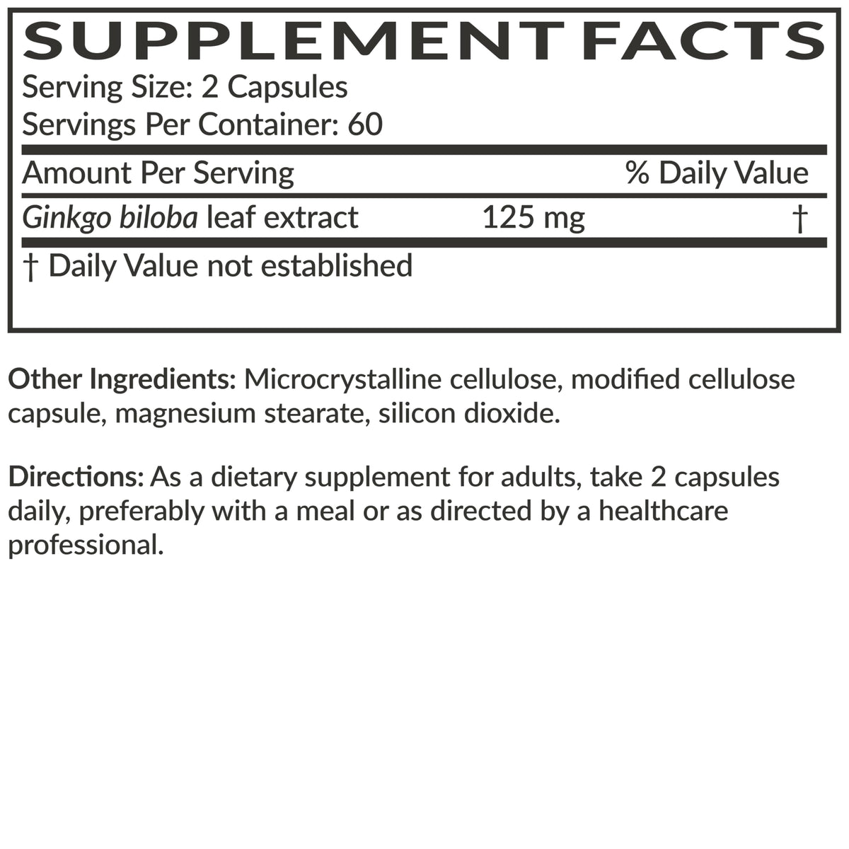Futurebiotics Ginkgo Biloba Extra Strength Supports Brain Function & Memory Support, 120 Vegetarian Capsules