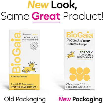 BioGaia Baby Probiotic Drops | Colic & Gas Relief | Safe for Newborns | Pediatrician-recommended | Ease Crying, Fussing, Colic, Gas, Spit-ups & Occasional Constipation | 5mL 2-pack