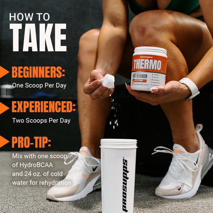 PROSUPPS Thermo Fat Burning Thermogenic Powder Molten Mango and 1500 L-Carnitine Berry - Weight Management and Pre Workout - Energy, Mood, Appetite Control
