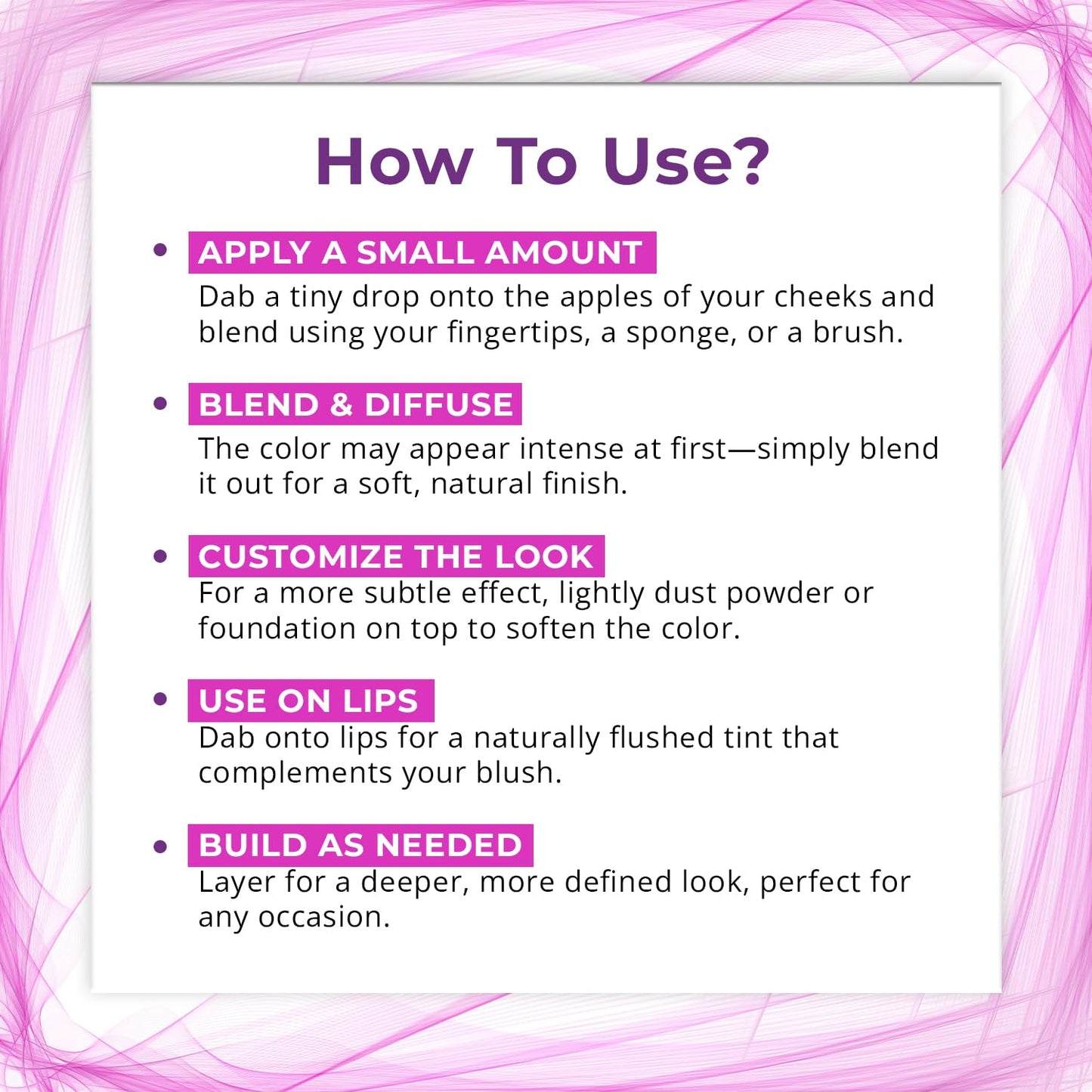 Ashunta Sheriff Beauty Thermal Blush Oil Serum - pH Reactive Liquid Cheek & Lip Stain - Natural & Clean Makeup for Every Skin Tone - Long Lasting for All-Day Wear