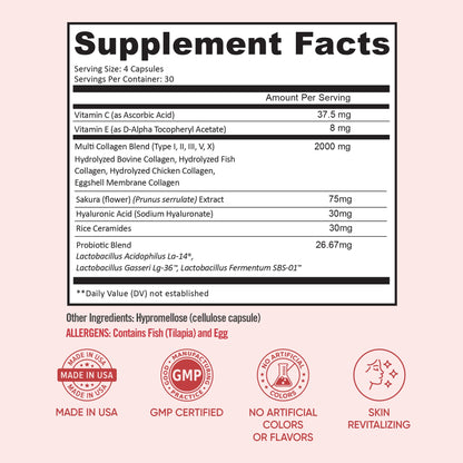 BB Company Radiancy | Vaginal Probiotics for Vaginal Dryness, pH Balance | Fights Itch, Odor | Anti-Aging | Hyaluronic Acid, Probiotics, Vitamin C, Multi Collagen | 120 Ct BB Company buy supplements Au