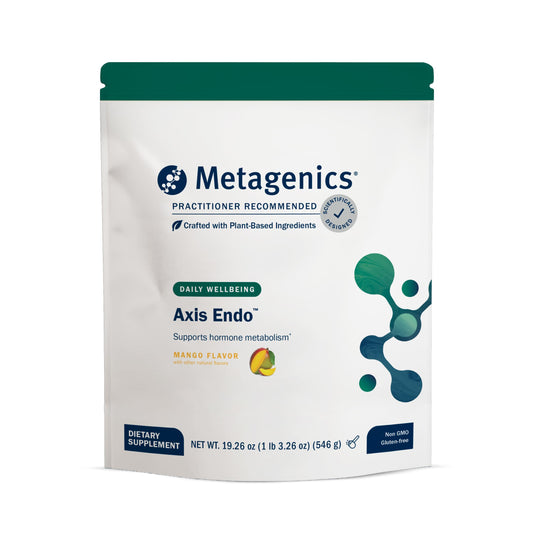 Metagenics Axis Endo - Hormone Balance Aid* - Supports Hormone Metabolism, Estrogen Balance & Bone Health* - Non‑GMO, Gluten‑Free, Mango Flavor - 14 Servings MetagenicsBuy Supplements Australia