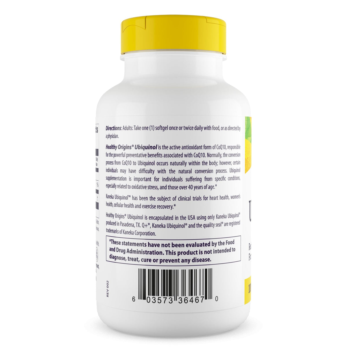 Healthy Origins Ubiquinol CoQ10 100 mg, Kaneka QH, 150 Softgels