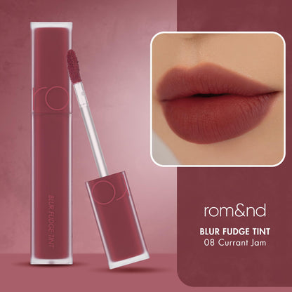 rom&nd OVEEER Shade Series Blur Fudge Tint | Silky Matte Lipstick for Velvety Smooth Lips | Long-Lasting Stain, Wrinkle Blurring, Moisturizing Formula | 16 Burnt Orange | Lip Stain Long Lasting Waterproof | Buildable Matte Blurred Finish | Hydrating Lip S