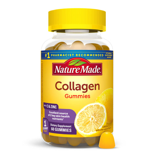 Nature Made Collagen Gummies with Vitamin C, Zinc, Biotin, Hydrolyzed Collagen Peptides for Women and Men, Healthy Skin Support Supplement, 60 Gummies, 60 Day Supply Nature Made buy supplements Au