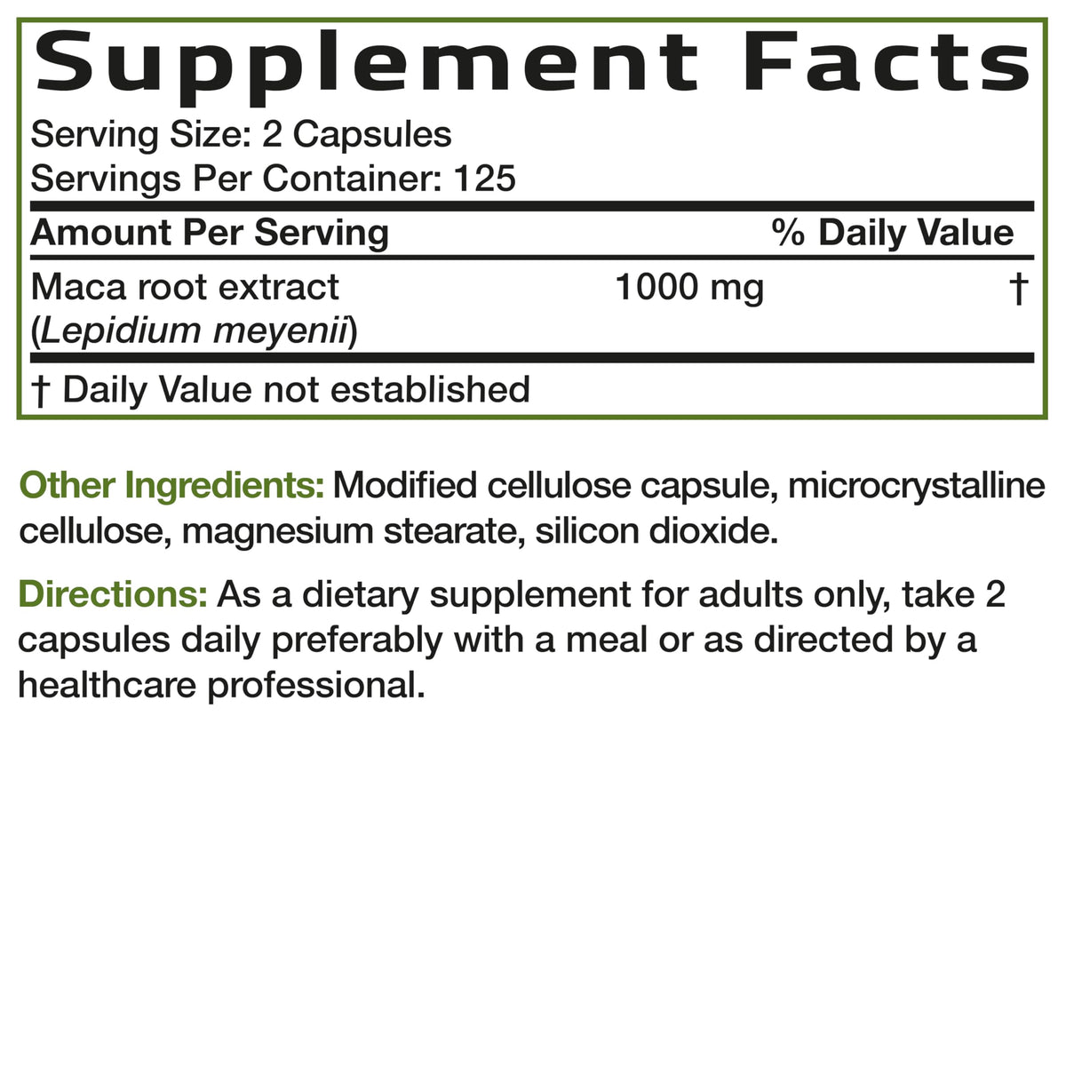 Bronson Maca Root Extra Lepidium Meyenii, Non-GMO, 90 Vegetarian Capsules