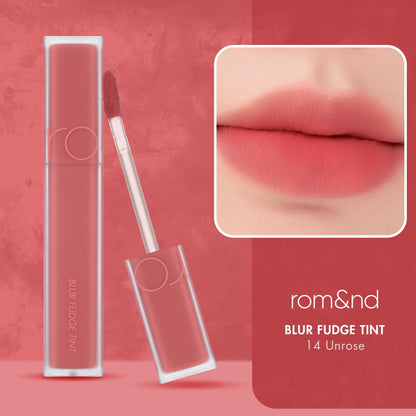 rom&nd OVEEER Shade Series Blur Fudge Tint | Silky Matte Lipstick for Velvety Smooth Lips | Long-Lasting Stain, Wrinkle Blurring, Moisturizing Formula | 16 Burnt Orange | Lip Stain Long Lasting Waterproof | Buildable Matte Blurred Finish | Hydrating Lip S