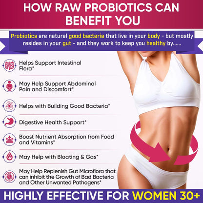 Wholesome Wellness Probiotics for Women 100 Billion CFUs with Prebiotics, Digestive Enzymes + Multi Collagen Protein Powder Hydrolyzed (Type I II III V X) Bundle