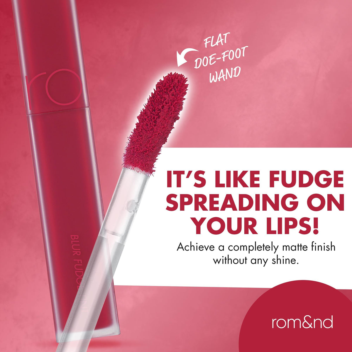 rom&nd OVEEER Shade Series Blur Fudge Tint | Silky Matte Lipstick for Velvety Smooth Lips | Long-Lasting Stain, Wrinkle Blurring, Moisturizing Formula | 16 Burnt Orange | Lip Stain Long Lasting Waterproof | Buildable Matte Blurred Finish | Hydrating Lip S