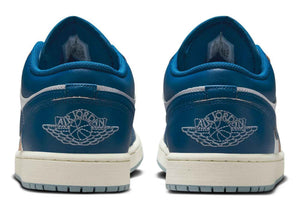 NIKE Air Jordan 1 Low SE Men's Shoes (FN5214-141, White/Blue Grey/Sail/Industrial Blue) Size 13