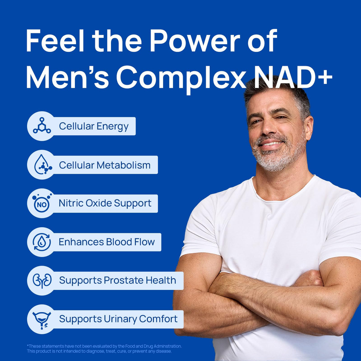 NAD Supplement for Men – Liposomal NAD+ NMN Alternative Nitric Oxide Prostate Health Supplements with Resveratrol, CoQ10, L Citrulline and Lycopene for Anti-Aging & Cellular Energy Support 60 Capsules