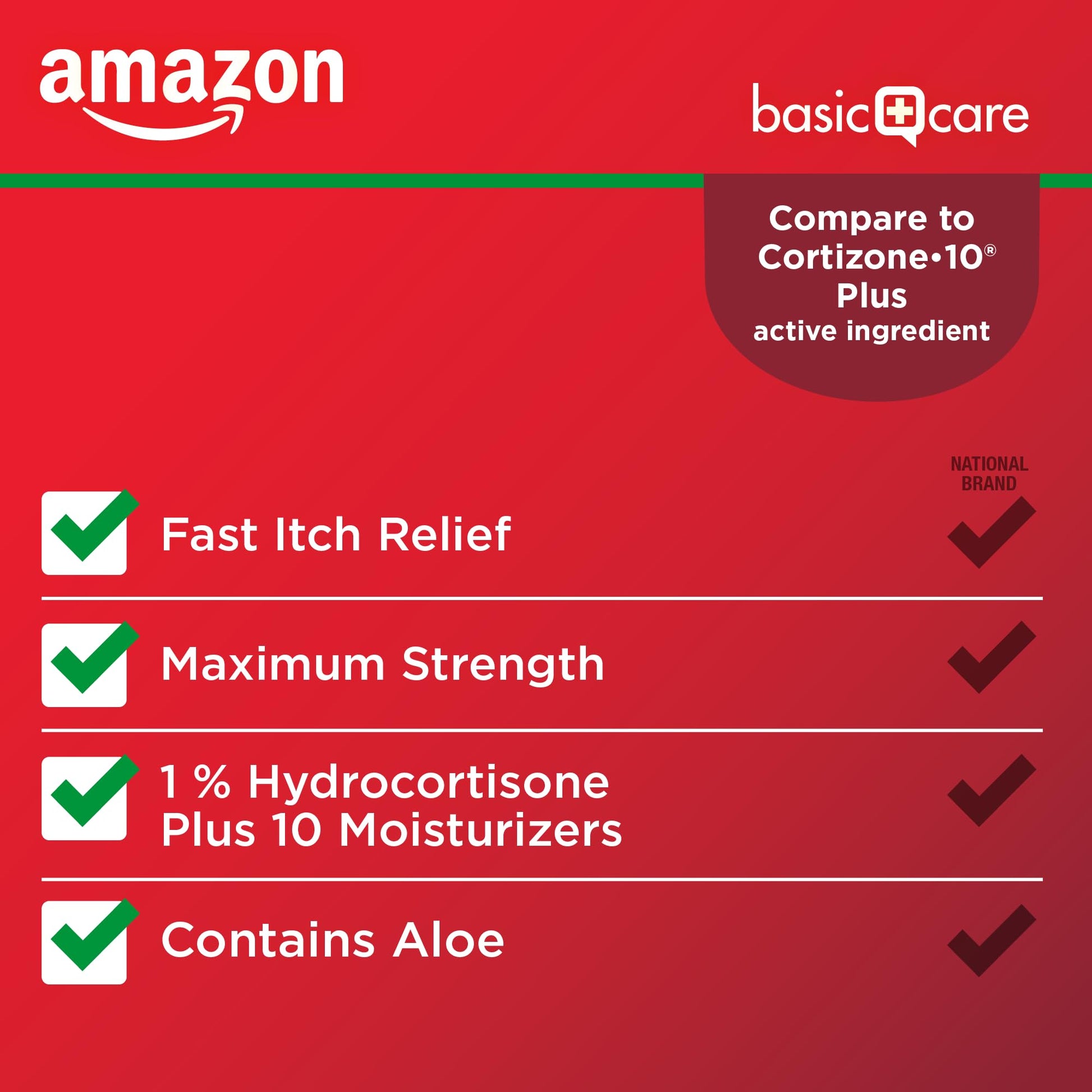 Amazon Basic Care Hydrocortisone 1% Anti-Itch Cream, White, 2 Ounce (Pack of 1) Amazon Basic Care buy supplements Au