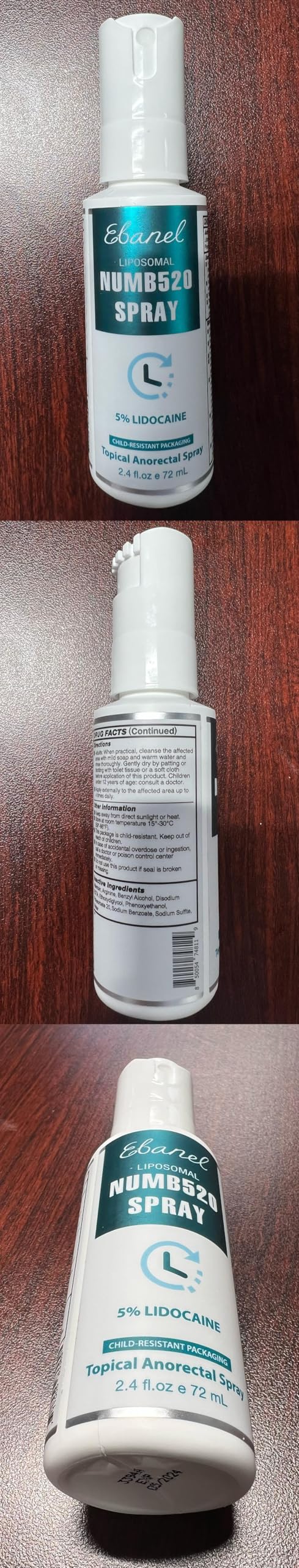 Ebanel Bundle of Lidocaine Numbing Cream, and Numbing Spray