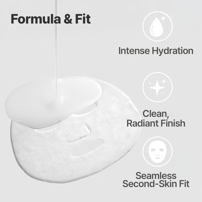 Dr. Savers Hyaluronic Acid Face Serum Mask, 0.60 Fl Oz, Deep Hydrating & Repair Skin Barrier with Panthenol, Lightweight, Non-Sticky, Moisturizing Dewy Skin,