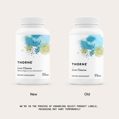 THORNE - Liver Cleanse - Milk Thistle & Berberine Supplement with Burdock & Chicory Extracts - Herbal Blend Supports the Liver’s Natural Detoxification Function
