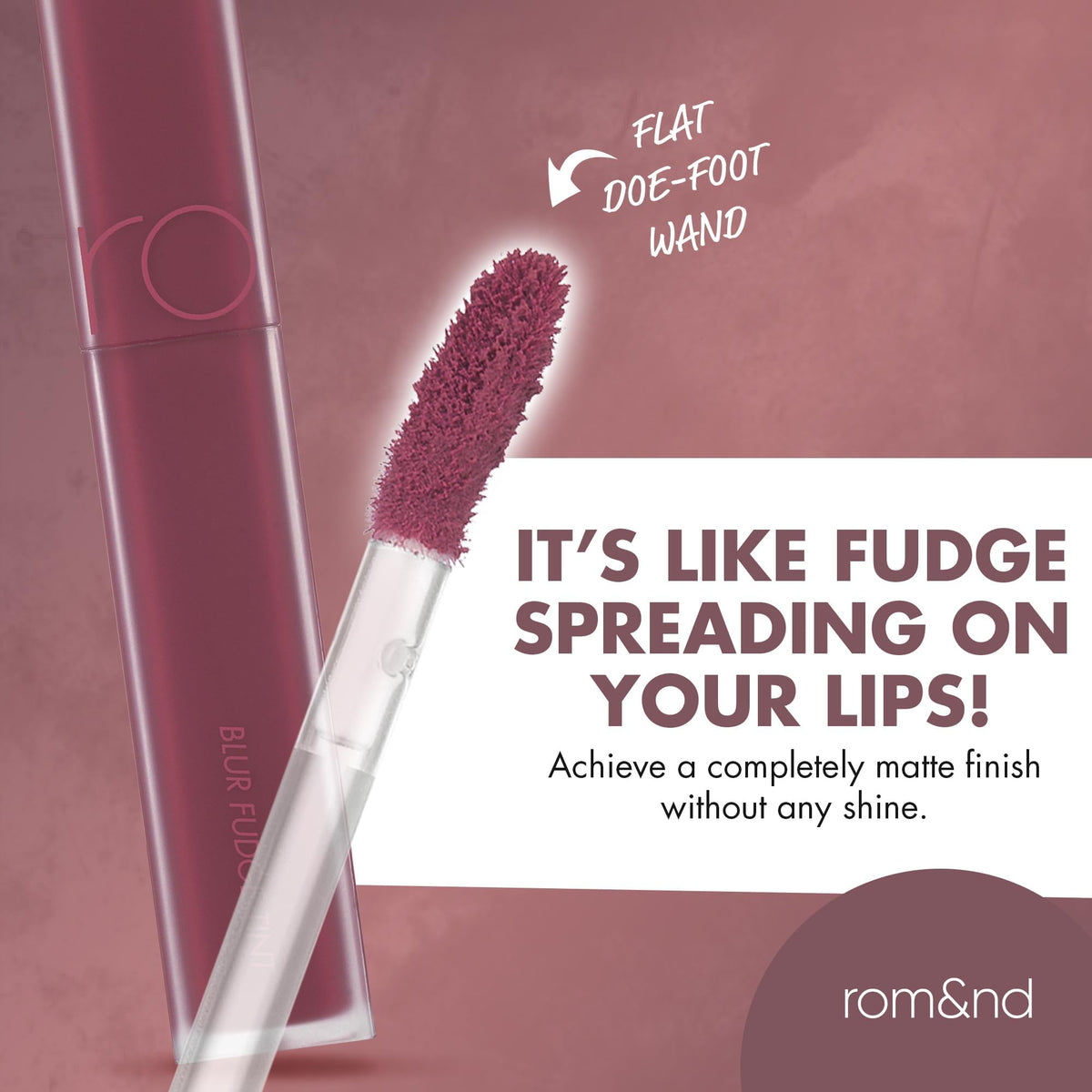 rom&nd OVEEER Shade Series Blur Fudge Tint | Silky Matte Lipstick for Velvety Smooth Lips | Long-Lasting Stain, Wrinkle Blurring, Moisturizing Formula | 16 Burnt Orange | Lip Stain Long Lasting Waterproof | Buildable Matte Blurred Finish | Hydrating Lip S