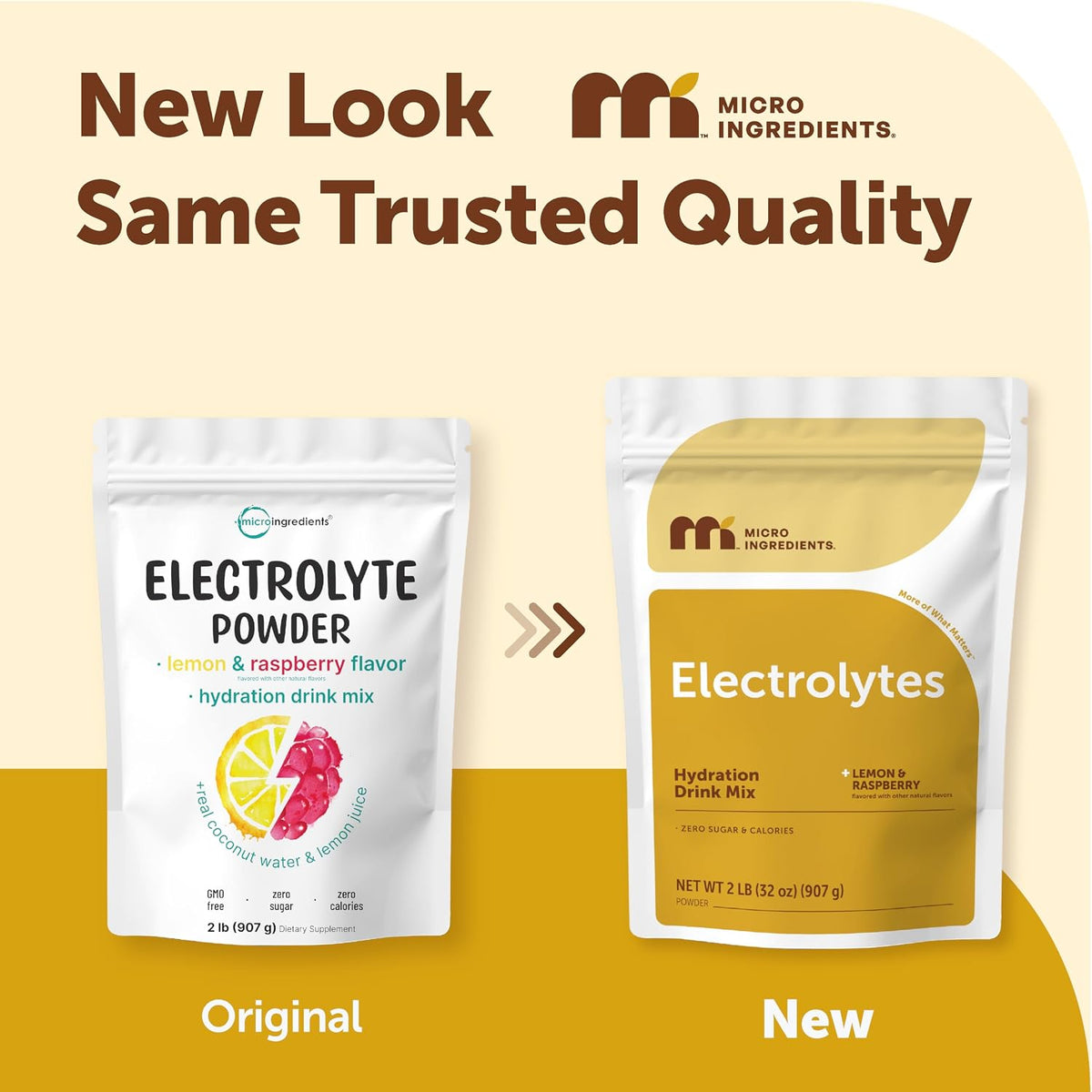 Micro Ingredients Electrolytes Powder, Sugar-Free Lemon Raspberry | 1,000 mg Potassium Per Serving. 139 Servings, 2 lb Bulk Supply, Hydration Drink Mix Powder. 0 Calorie, Keto Friendly. Non-GMO