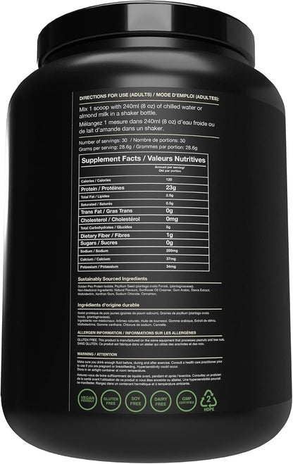 Blessed Vegan Protein Powder - Plant Based Protein Powder Meal Replacement Protein Shake, 23g of Pea Protein Powder, Dairy Free, Gluten Free, Soy Free, No Sugar Added, 30 Servings (Vanilla Chai)
