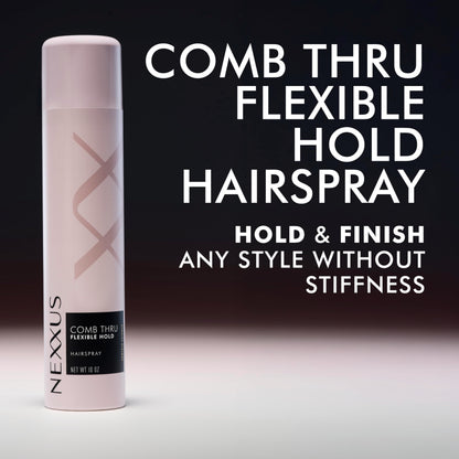 Nexxus Styling Spray Comb Thru Finish Flexible Hold Hairspray Powered by STYLEPROTECT Technology 10 oz