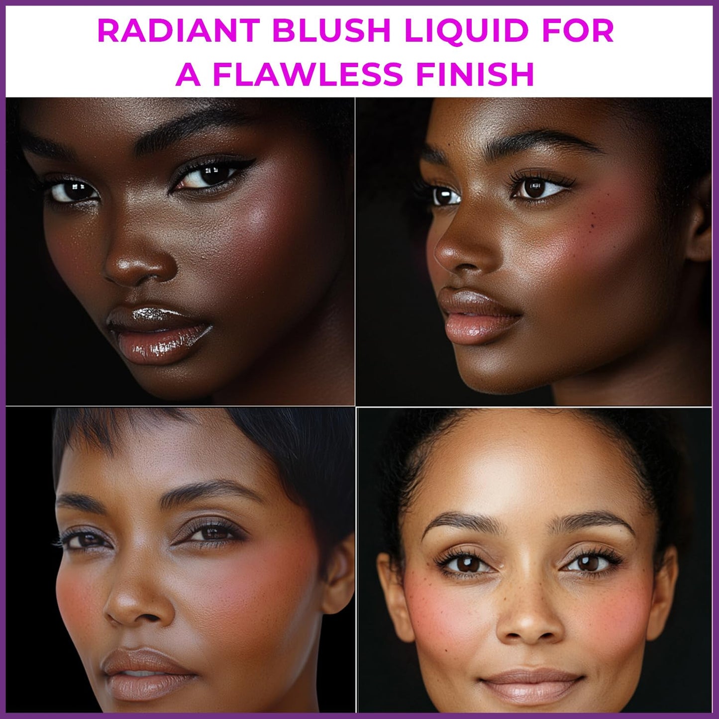 Ashunta Sheriff Beauty Thermal Blush Oil Serum - pH Reactive Liquid Cheek & Lip Stain - Natural & Clean Makeup for Every Skin Tone - Long Lasting for All-Day Wear