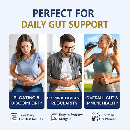 Butyrin Complete Butyrate Supplement with Tributyrin for Gut Health | 3-in-1 Butyric Acid Postbiotic for Healthy Gut Lining, Gut Barrier Integrity, Microbiome Balance & Digestive Wellness