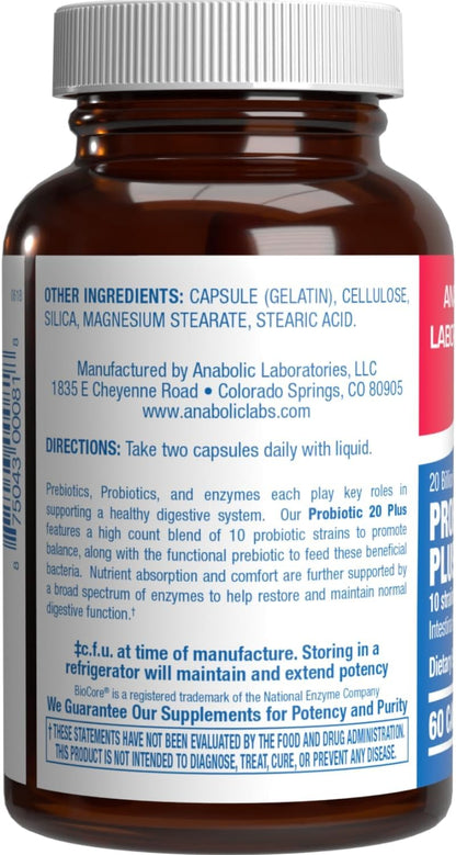 Digestive Enzymes with Probiotics and Prebiotics - Men & Womens Pre and Probiotic Supplement with 10 Diverse Strains & Broad Spectrum Enzymes for Digestion Bloating & Constipation Relief - 30 Servings