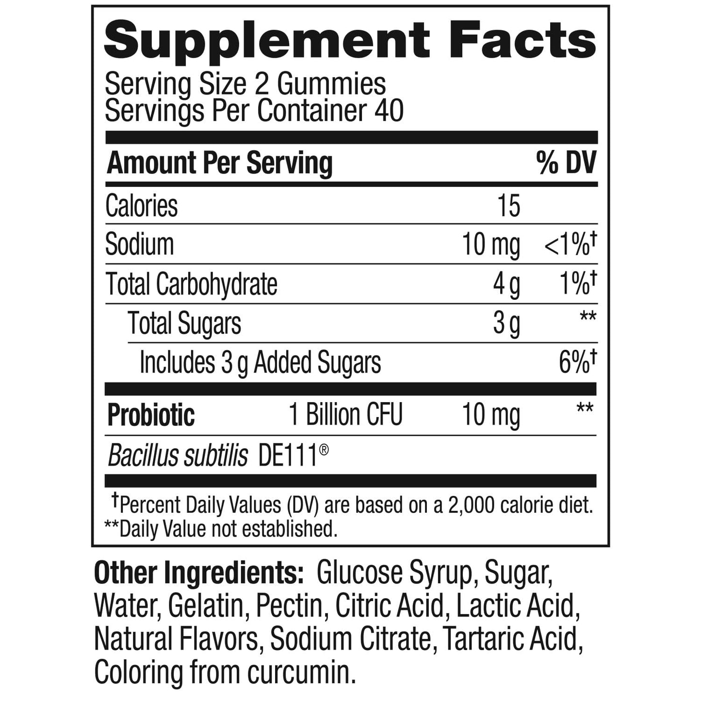 OLLY Probiotic Gummy,1 Billion CFUs,Immune and Digestive Support,Chewable Probiotic Supplement,Mango,80 Count (Pack of 2)