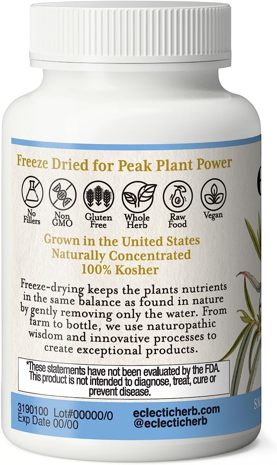 Eclectic Institute Raw Fresh Freeze-Dried Non-GMO White Willow - Feverfew | Support Body's Response to Occasional Pain | 90 CT (350 mg) ECLECTIC INSTITUTEBuy Supplements Australia