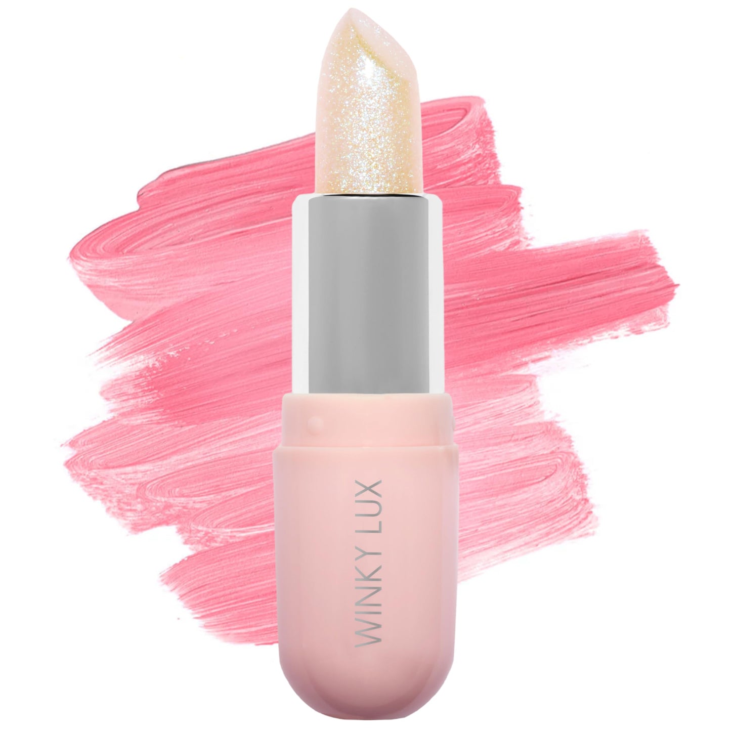 Winky Lux Unicorn Glimmer Balm -Hydrating ph Lip Balm, Natural Pink Tint with pH Color Changing, Moisturize & Soften Lips While Leaving Sheer