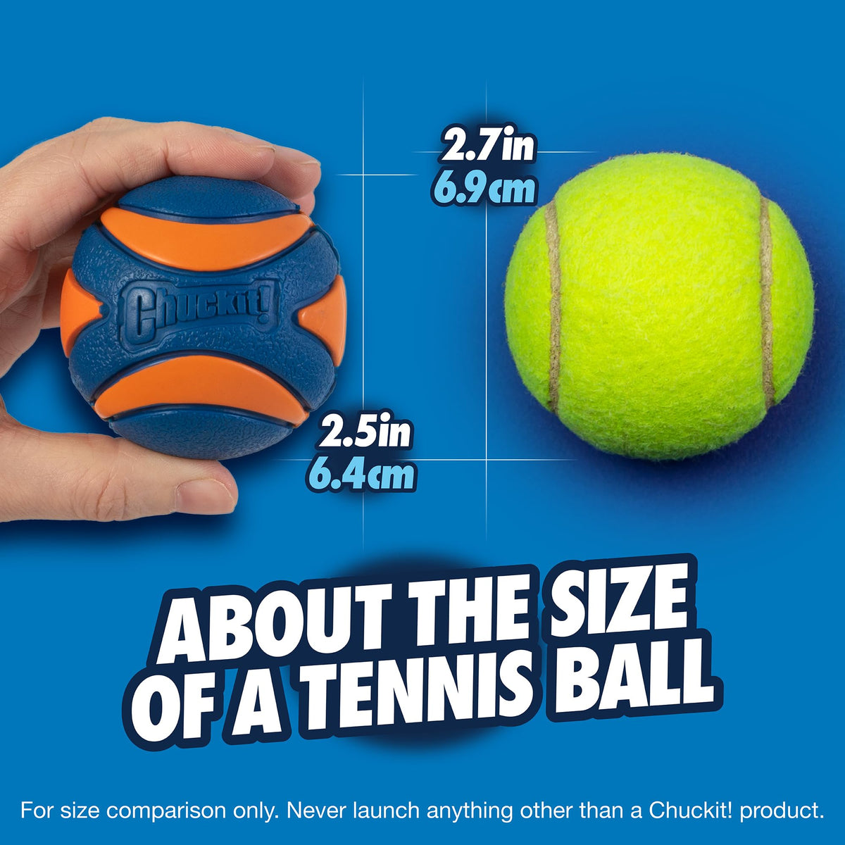 Chuckit! Ultra Ball Dog Toy, Durable Rubber, Medium 2.5-in, 2 Pack | Made from Durable Rubber with an Extra-Thick Core, This Bouncy Fetch Ball Floats in Water for Lasting Games of Fetch
