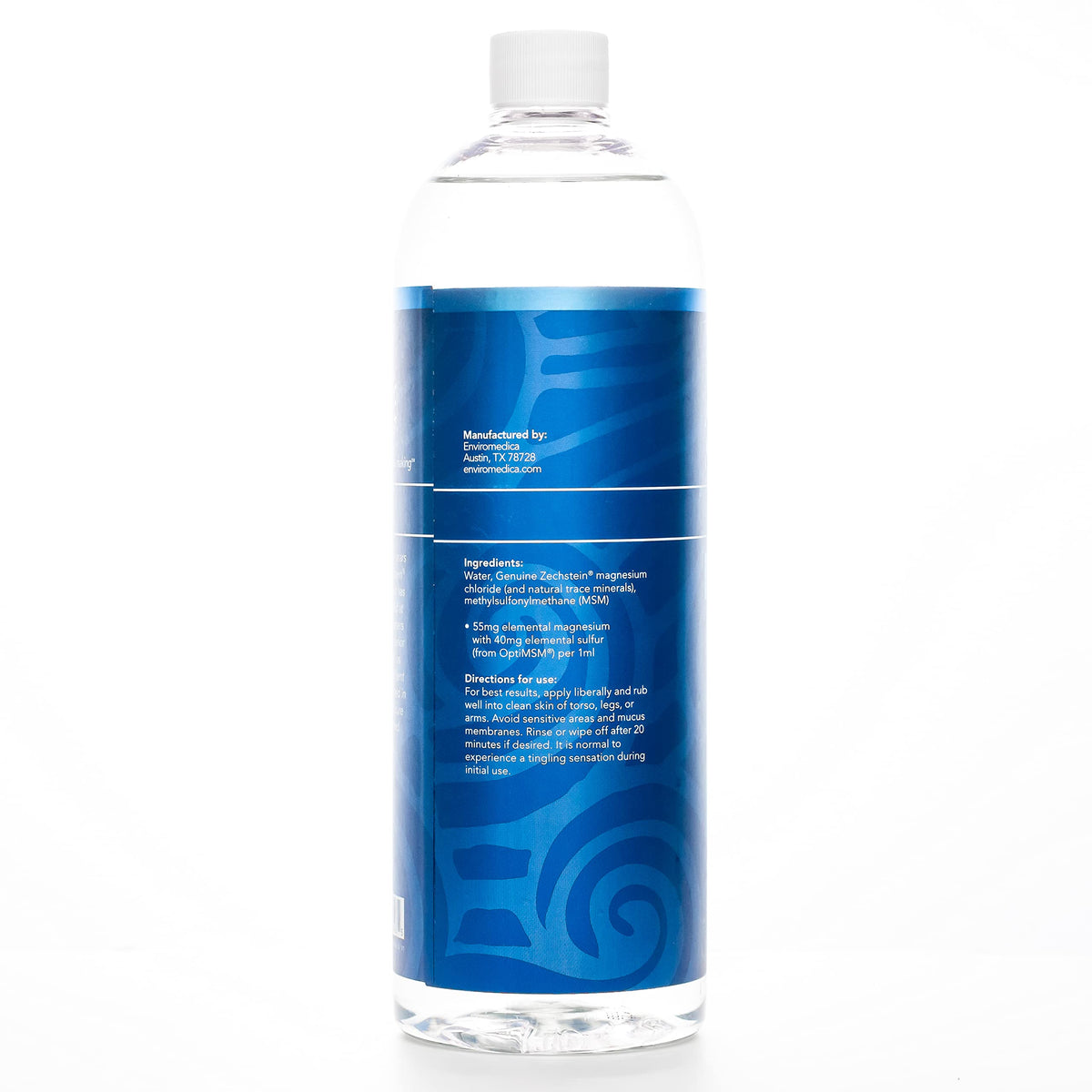 Ancient Minerals Magnesium Oil Spray Ultra with MSM, Zechstein, 4oz | Zechstein magnesium chloride + MSM topical spray for enhanced absorption & reduced tingle. 4 fl oz.