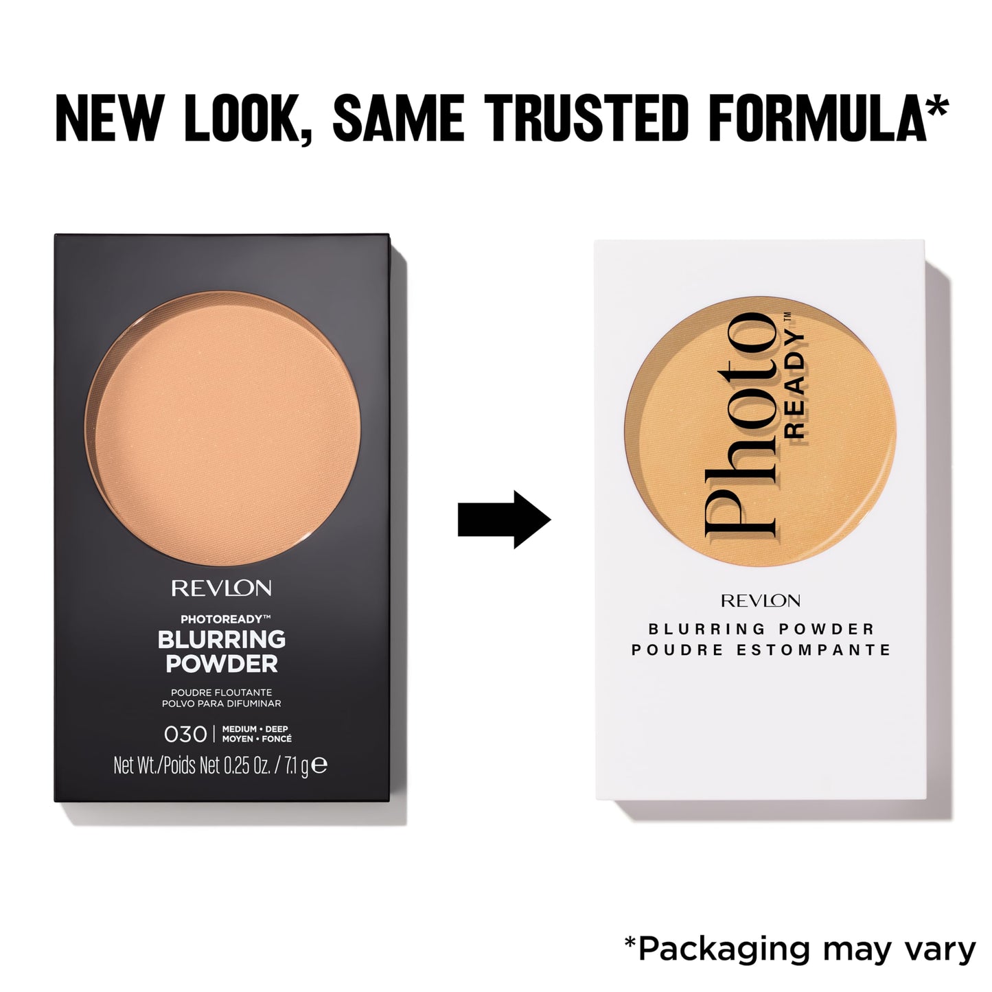 Revlon PhotoReady Blurring Face Powder, Face Makeup, Packaging May Vary, 030 Medium Deep