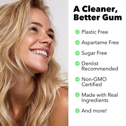 Refresh Sugar Free Chewing Gum with Xylitol, Garden Mint, 12 Pack
