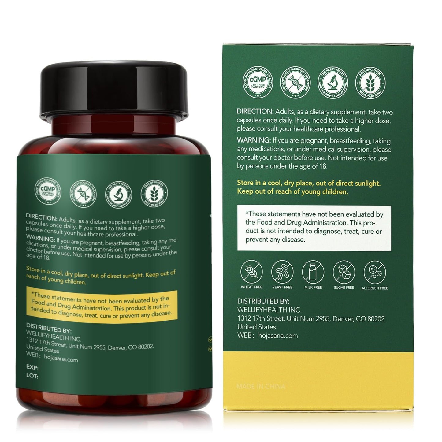 HojaSana Milk Thistle Liver Support - 80% Silymarin, 15-in-1 Formula with Glutathione, NAC, Turmeric, Artichoke and Reishi - Antioxidant, Metabolism