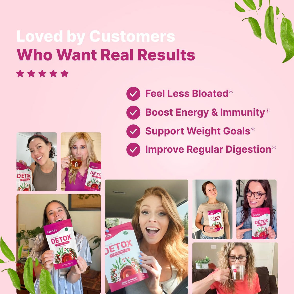 Menopause Daily Support (90 Capsules) + Lulutox Peach Herbal Tea 3-Pack (84 Servings) | Women’s Wellness Bundle for Daily Routine
