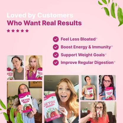 Menopause Daily Support (90 Capsules) + Lulutox Peach Herbal Tea 3-Pack (84 Servings) | Women’s Wellness Bundle for Daily Routine