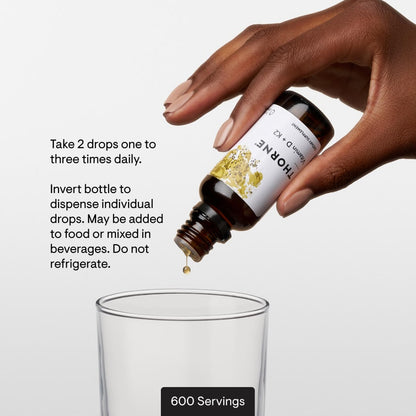 THORNE - Vitamin D + K2 Liquid with a Metered Dispenser - Vitamins D3 & K2 to Support Healthy Bones & Muscles* - 1 Fl Oz (30 ml) - 600 Servings THORNE buy supplements Au