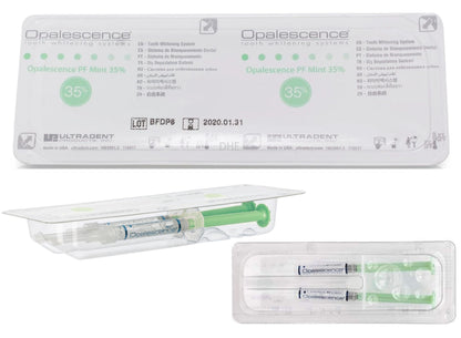Opalescence 35% CP Mint - Gel Syringes Teeth Whitening - Refill Kit - Carbamide Peroxide Gel. Made by Ultradent
