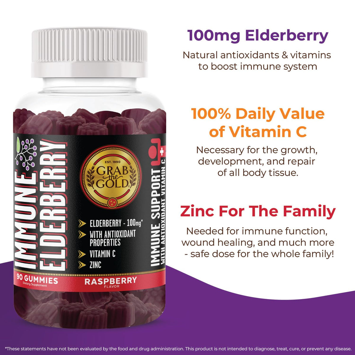 Grab The Gold PB&J Protein Bars & Immune Gummies Bundle